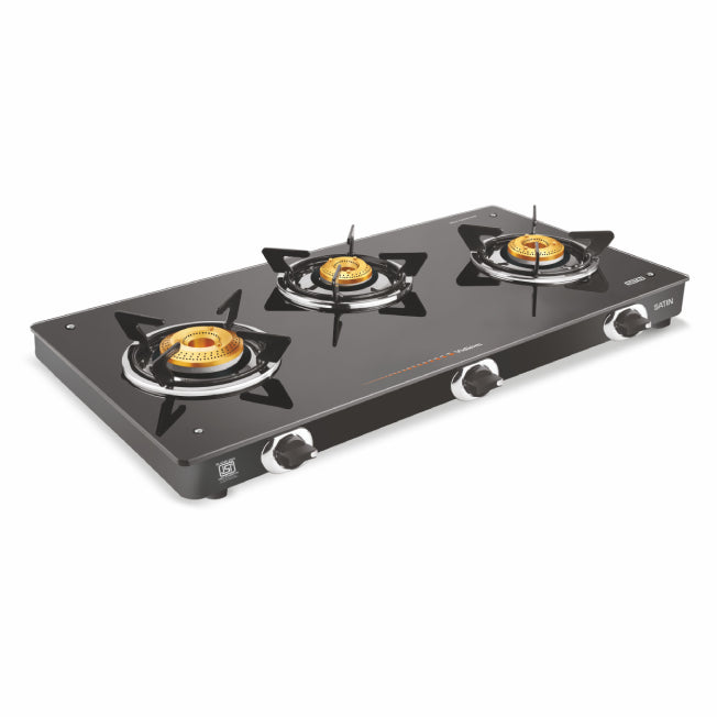 VIDIEM SATIN 3 BURNER GAS STOVE