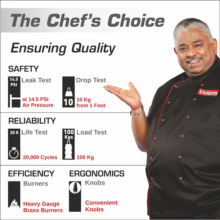 Vidiem Vantage 2 Burner Gas Stove Quality Test