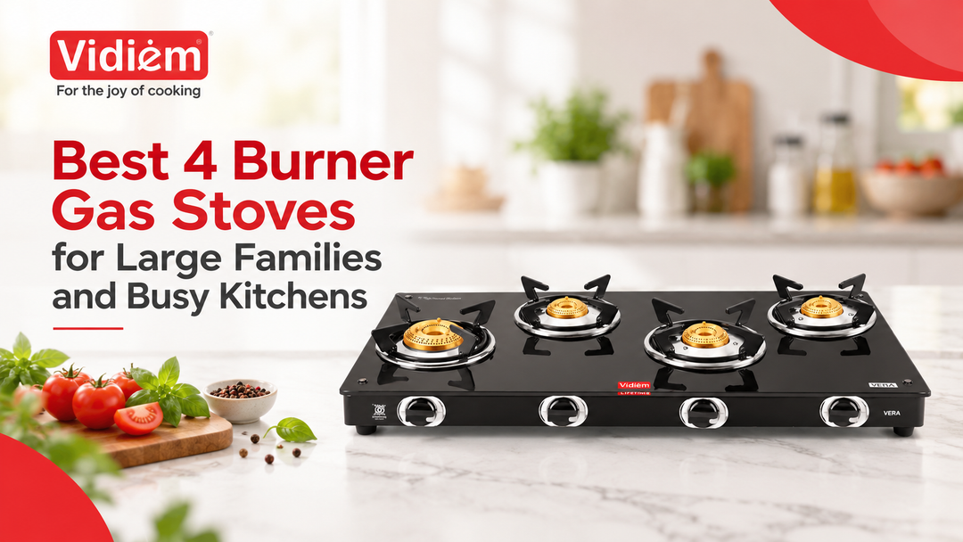 Best 4 Burner Gas Stoves for Large Families and Busy Kitchens