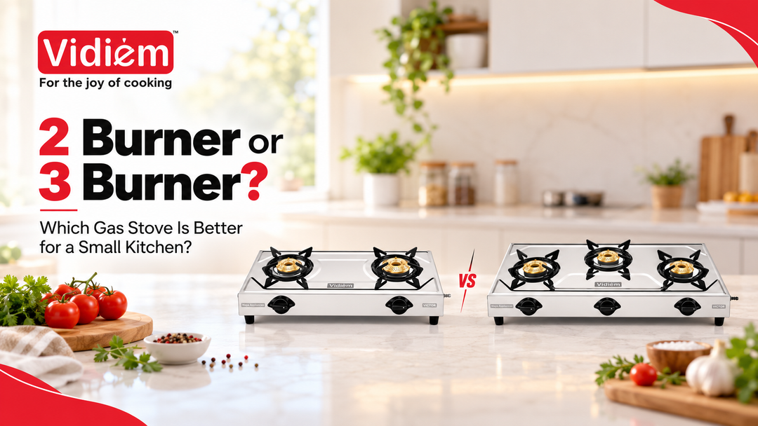 Which Gas Stove Is Better for a Small Kitchen: 2 Burner or 3 Burner?