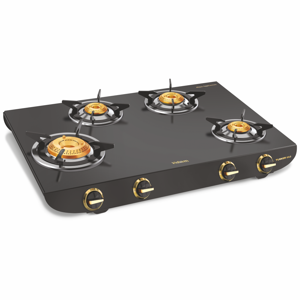 tusker gold 4 burner gas stove 