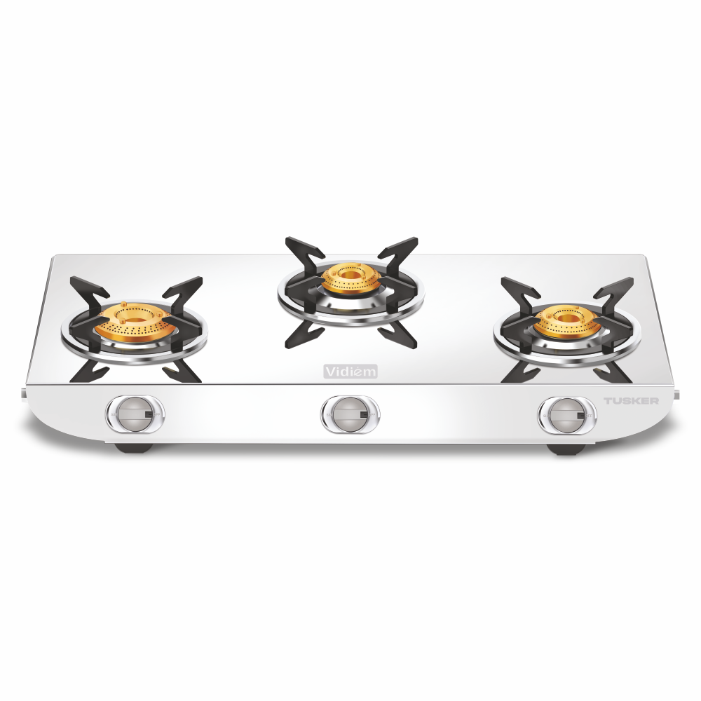 Tusker 3 Burner Stainless Steel Gas Stove