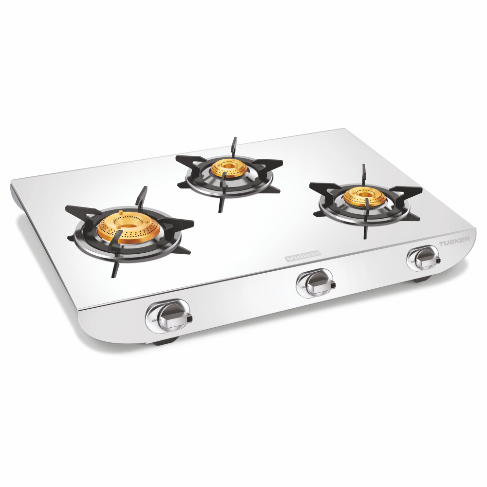 Tusker 3 Burner Stainless Steel Gas Stove