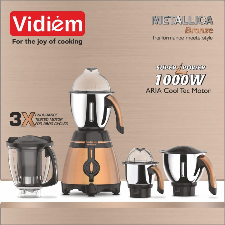 VIDIEM METALLICA BRONZE 1000W MIXER GRINDER