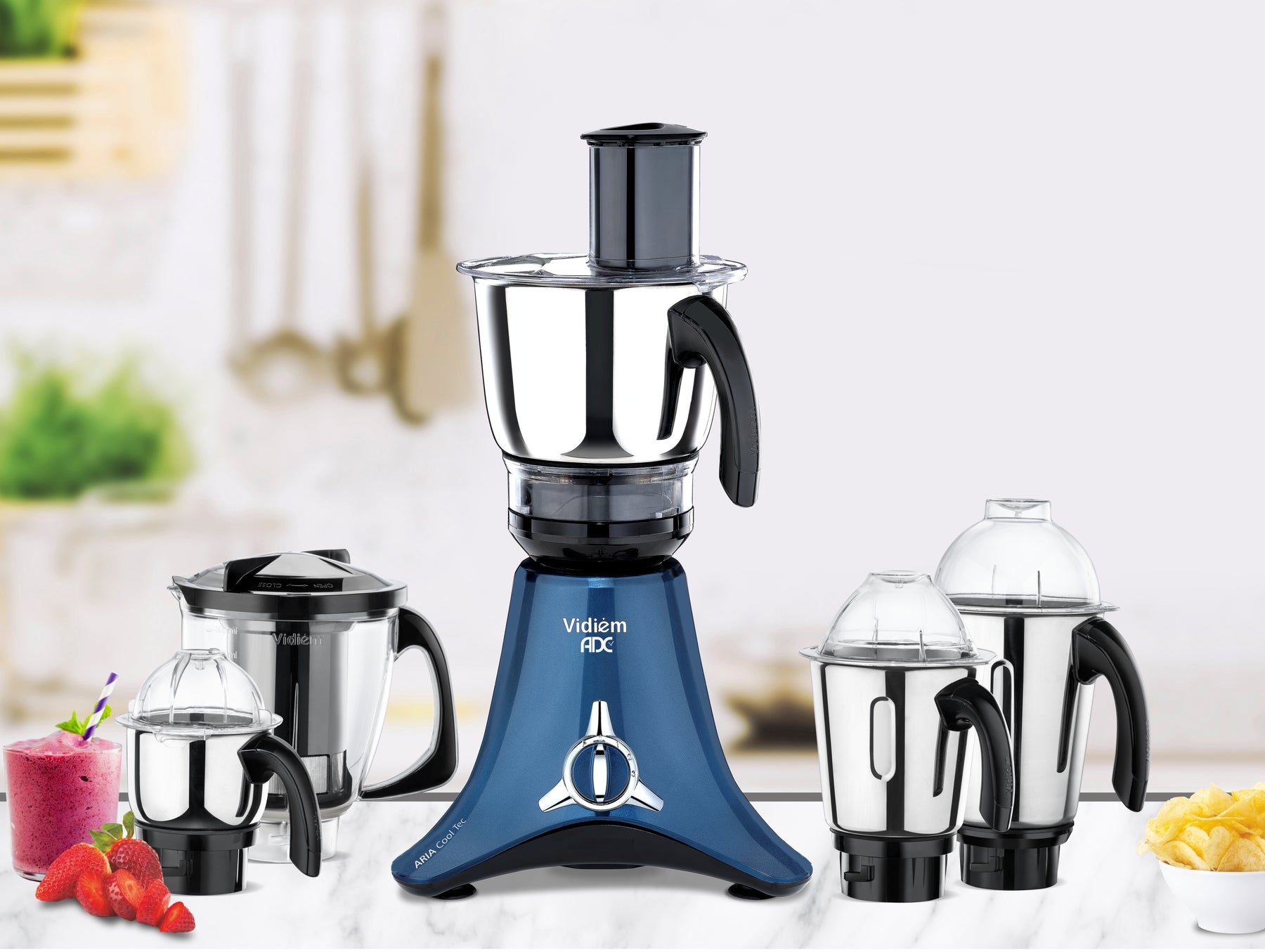VIDIEM VSTAR ADC AZURE BLUE 1000W MIXER GRINDER Vidiem Stores