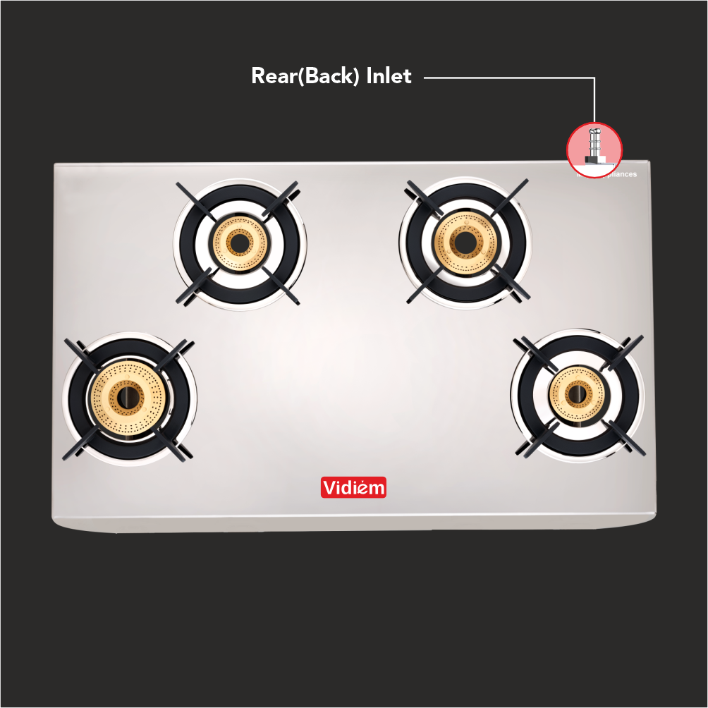 VIDIEM TUSKER GOLD 4 BURNER GAS STOVE