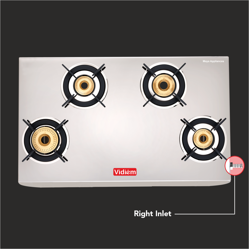 VIDIEM TUSKER GOLD 4 BURNER GAS STOVE