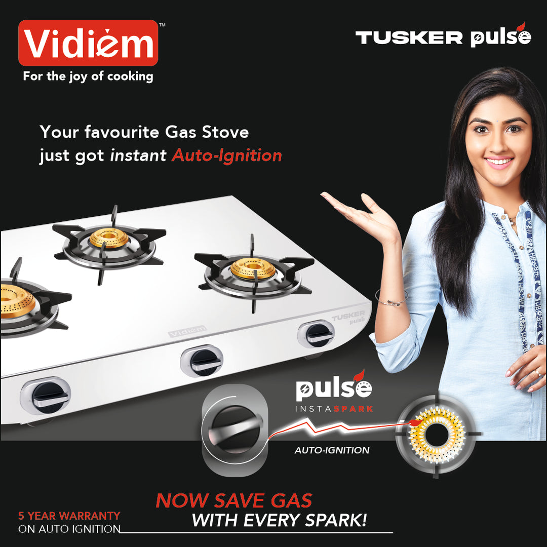 VIDIEM TUSKER PULSE 3 BURNER GAS STOVE