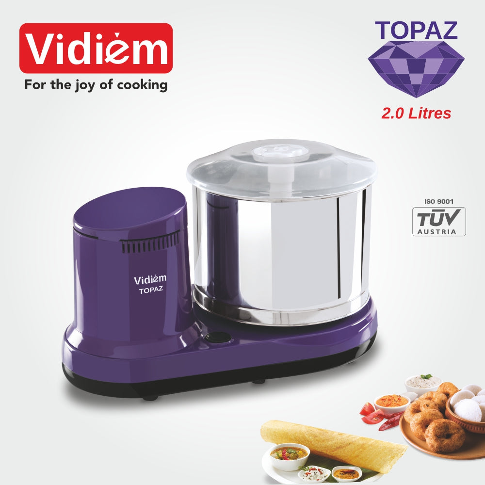 Vidiem Topaz Table Top Wet Grinder 2.0 Ltr Capacity