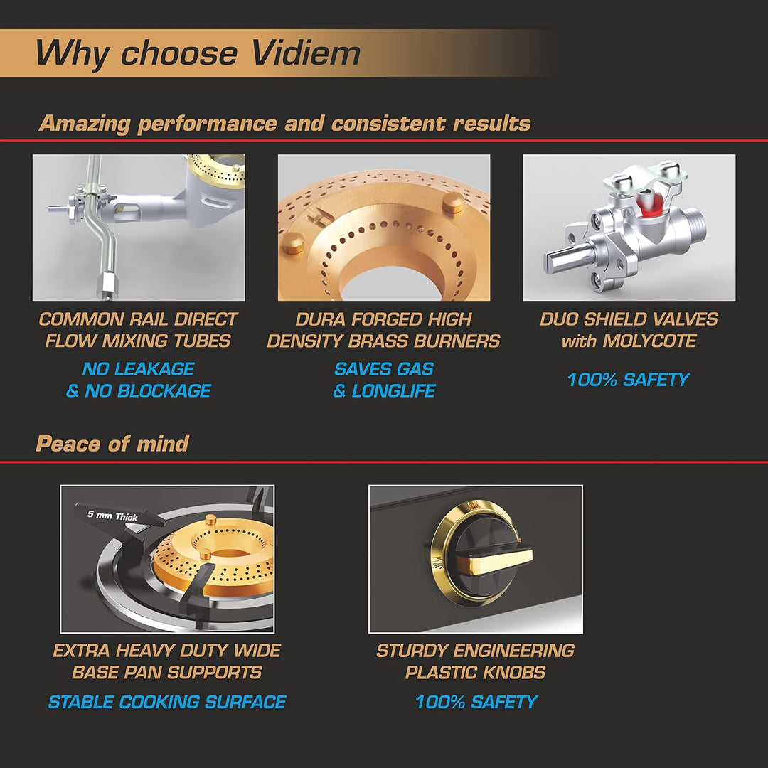 Tusker Gold 2 Burner SS Gas Stove  specifications