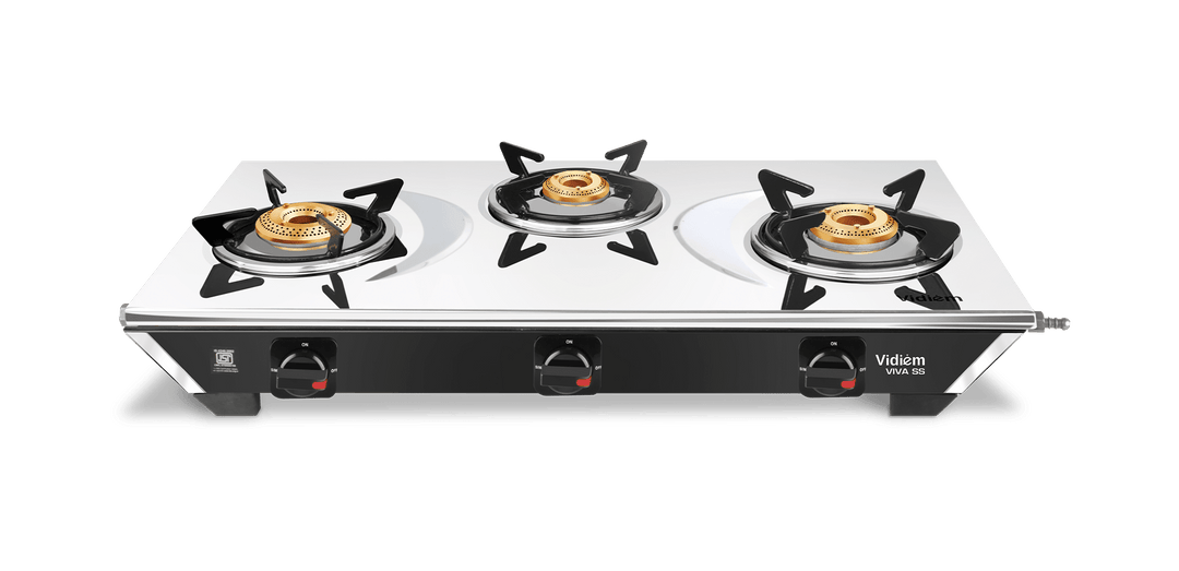 VIDIEM VIVA SS 3 BURNER GAS STOVE