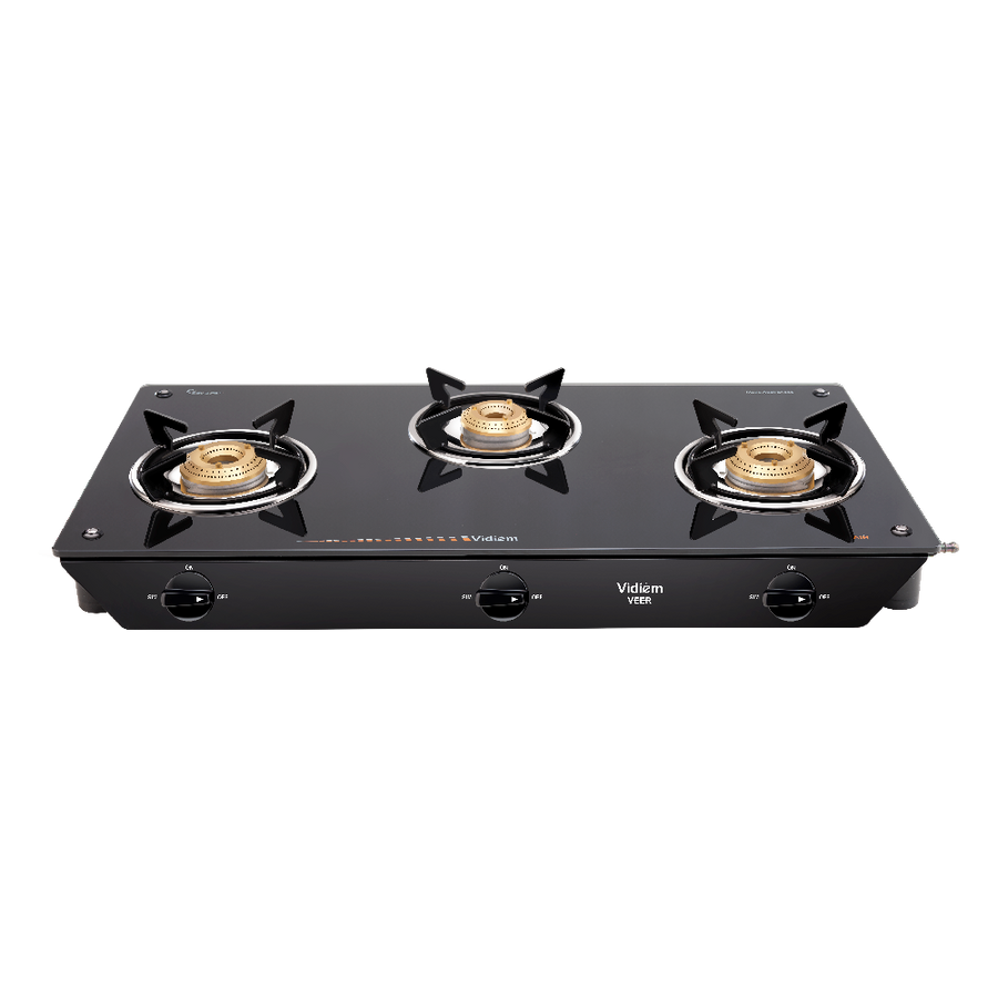Vera 3 burner GS glass 