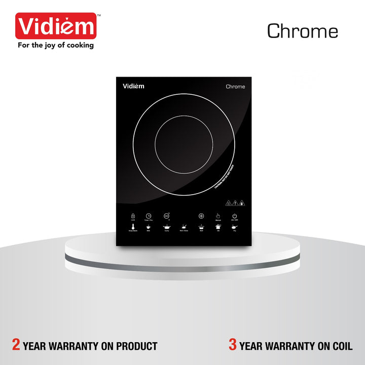 Vidiem Chrome Induction Cooktop warranty 