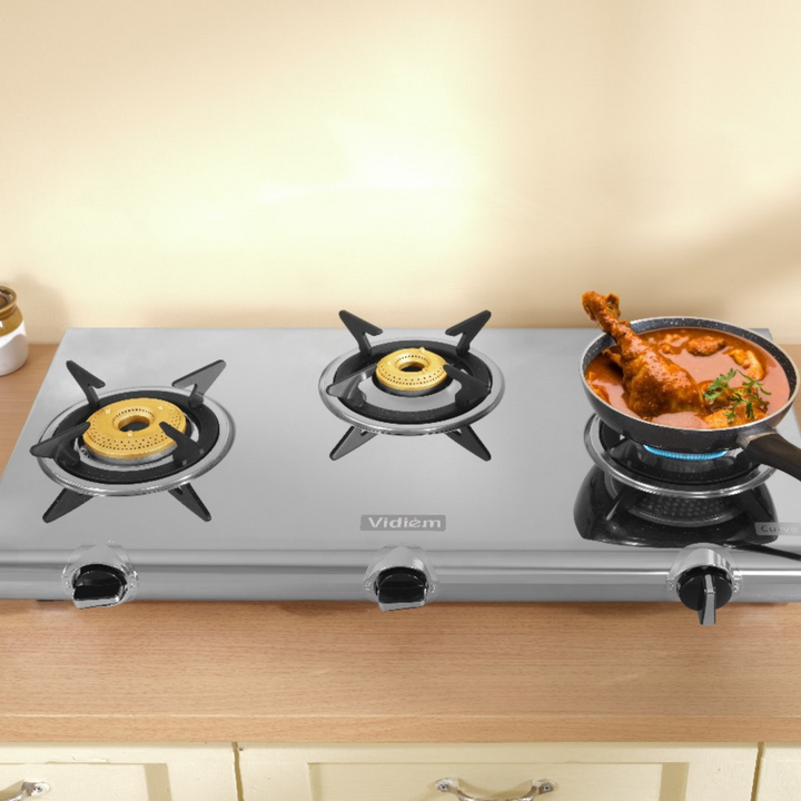 Vidiem Curve 3Burner Gas Stove