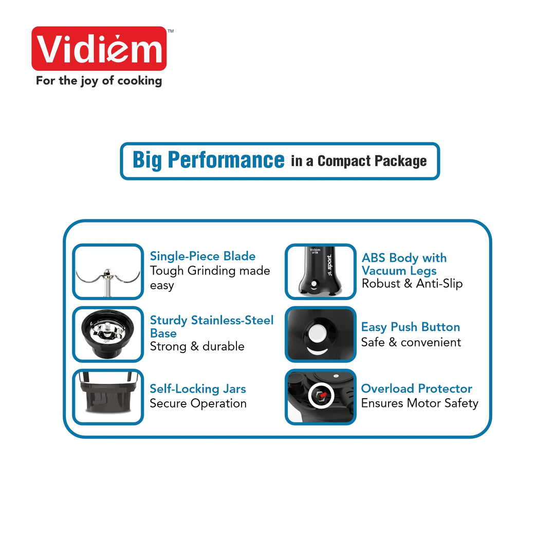 Vidiem VITA Sport 500 W Personal Blender Spec