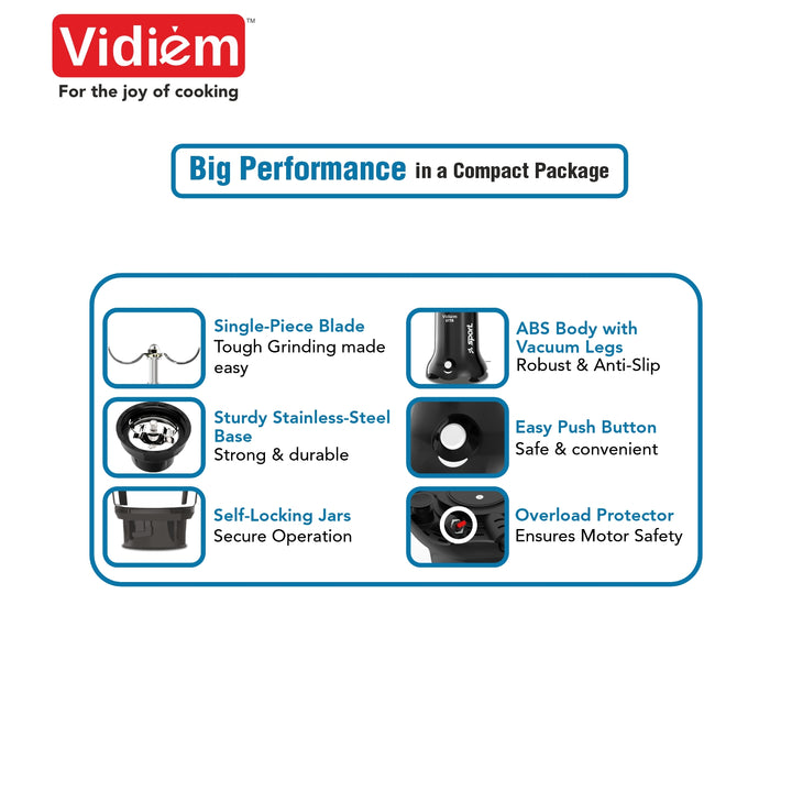 Vidiem Vita 500W Personal Blender Specifications