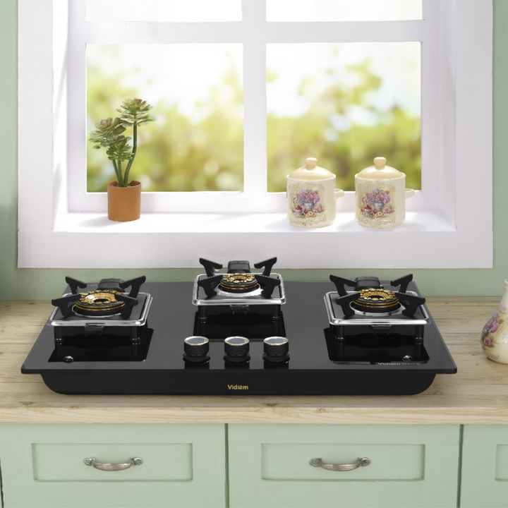 VIDIEM VOGUE 3 BURNER GLASS TOP COOKTOP