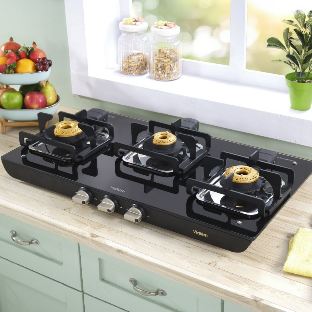 VIDIEM VOGUE TREND 3 BURNER GAS STOVE