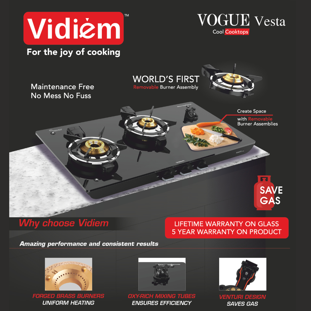 Vidiem Vogue Vesta removable burner