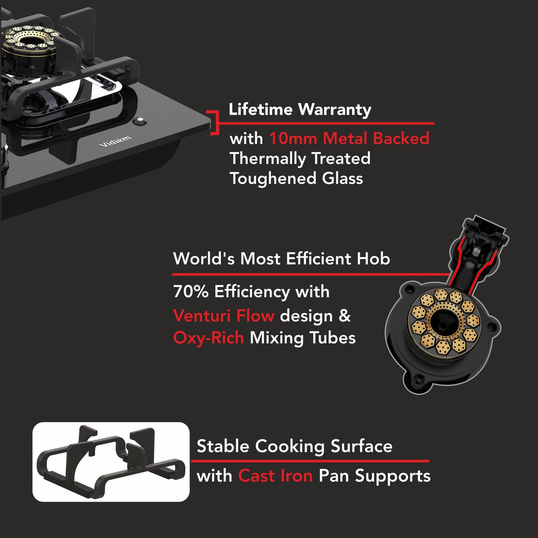 Vogue v1 4 Burner Gas Stove  Specifications