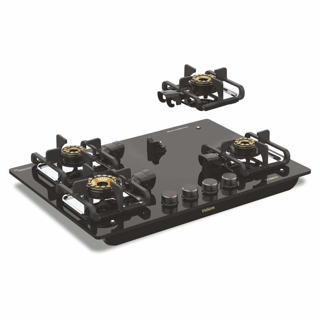 Vogue v1 4 Burner Gas Stove with Removable burner Assembly