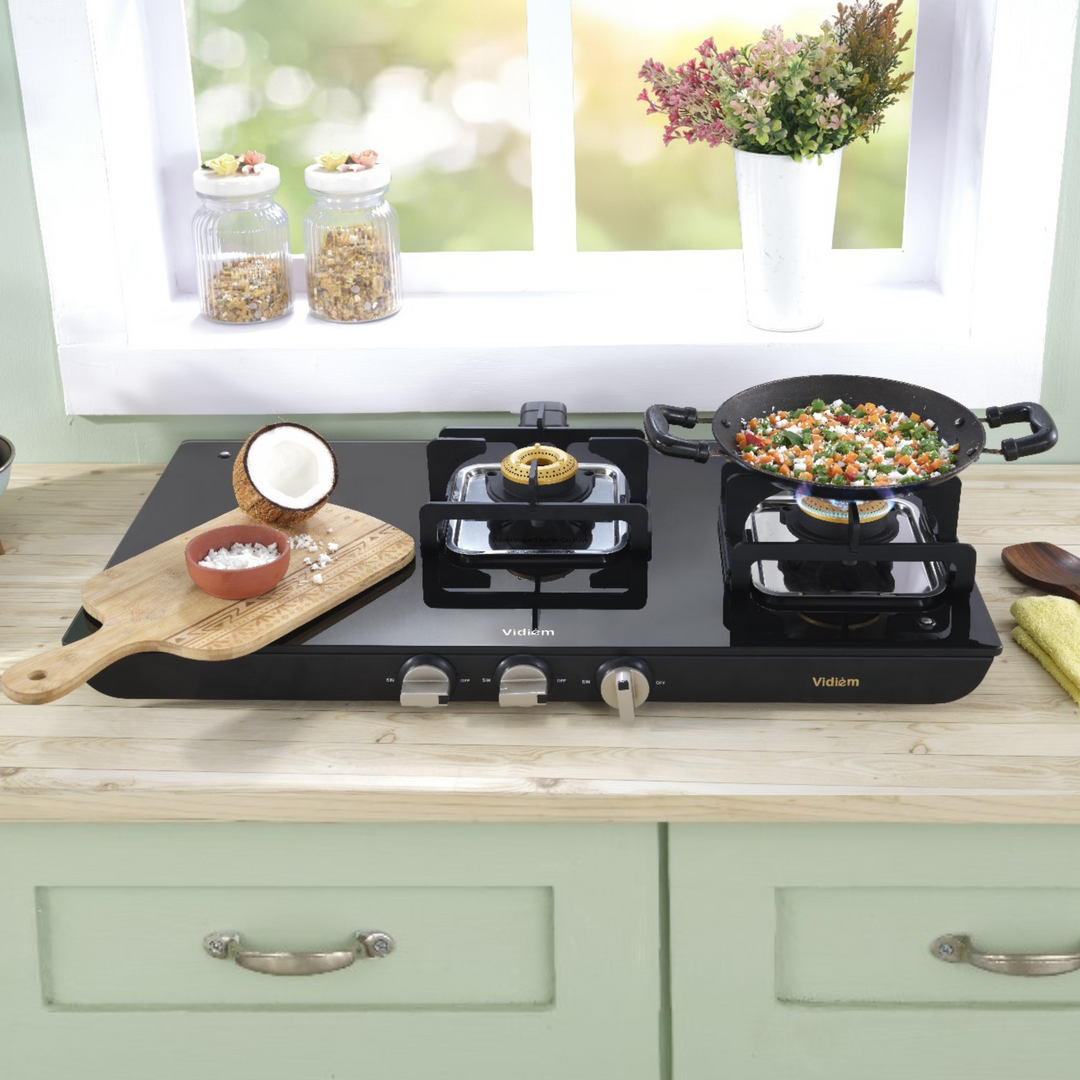 VIDIEM VOGUE TREND 3 BURNER GAS STOVE