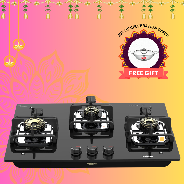 VIDIEM VOGUE V1 3-BURNER GAS COOKTOP