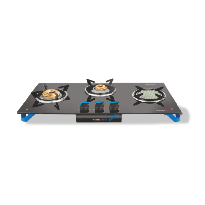 Air Oro 3 Burner Gas Stove - With Active Ceramic Burner