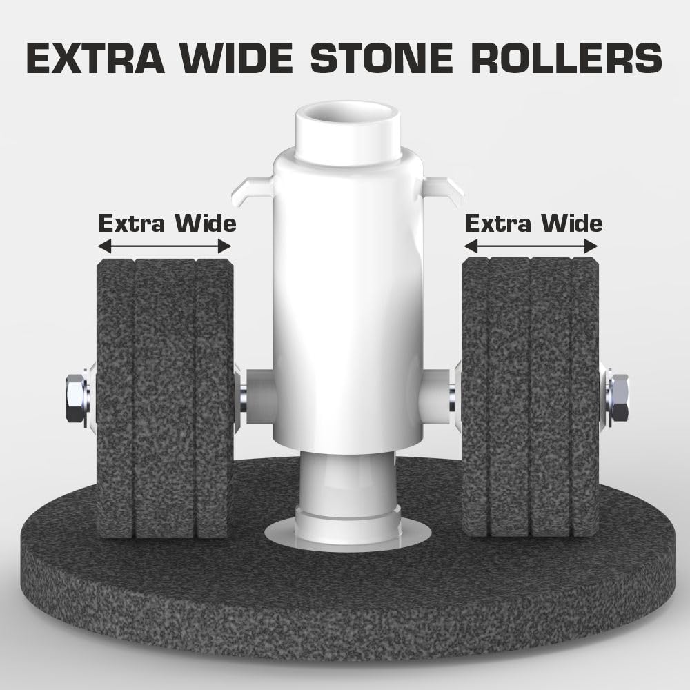 Vidiem Garnet Plus Table Top Wet grinder Extra Wide Stone Rollers